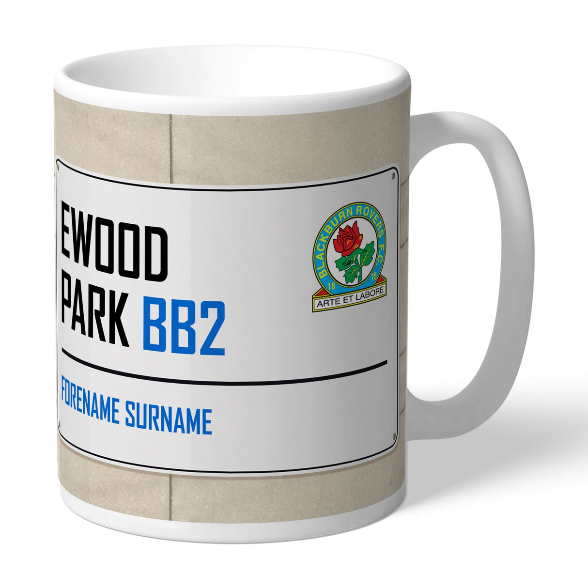 Personalised Blackburn Rovers FC Mug: 1 - Mugs By Blackburn Rovers