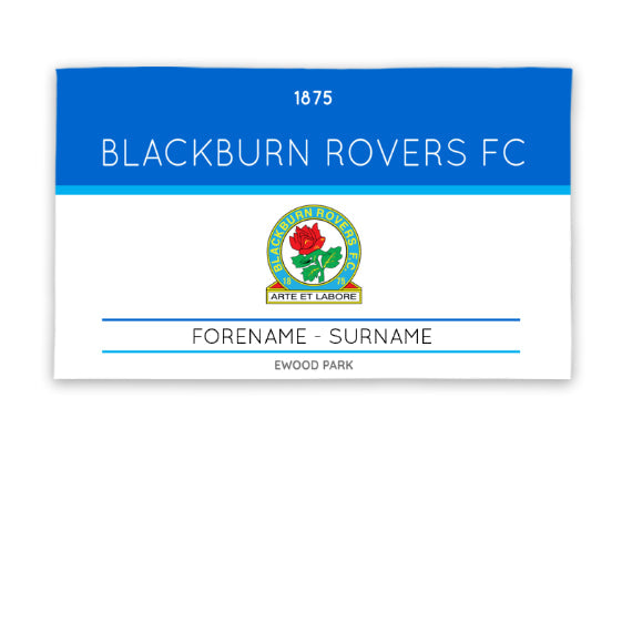 Personalised Blackburn Rovers FC 5ft x 3ft Banner: 1 - Flags & Banners By Blackburn Rovers