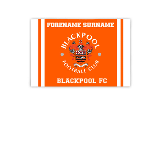 Personalised Blackpool FC Crest Banner 3ft x 2ft: 1 - Flags & Banners By Blackpool