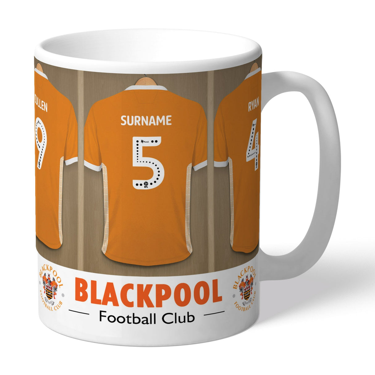 Personalised Blackpool FC Dressing Room Mug: 1 - Mugs By Blackpool