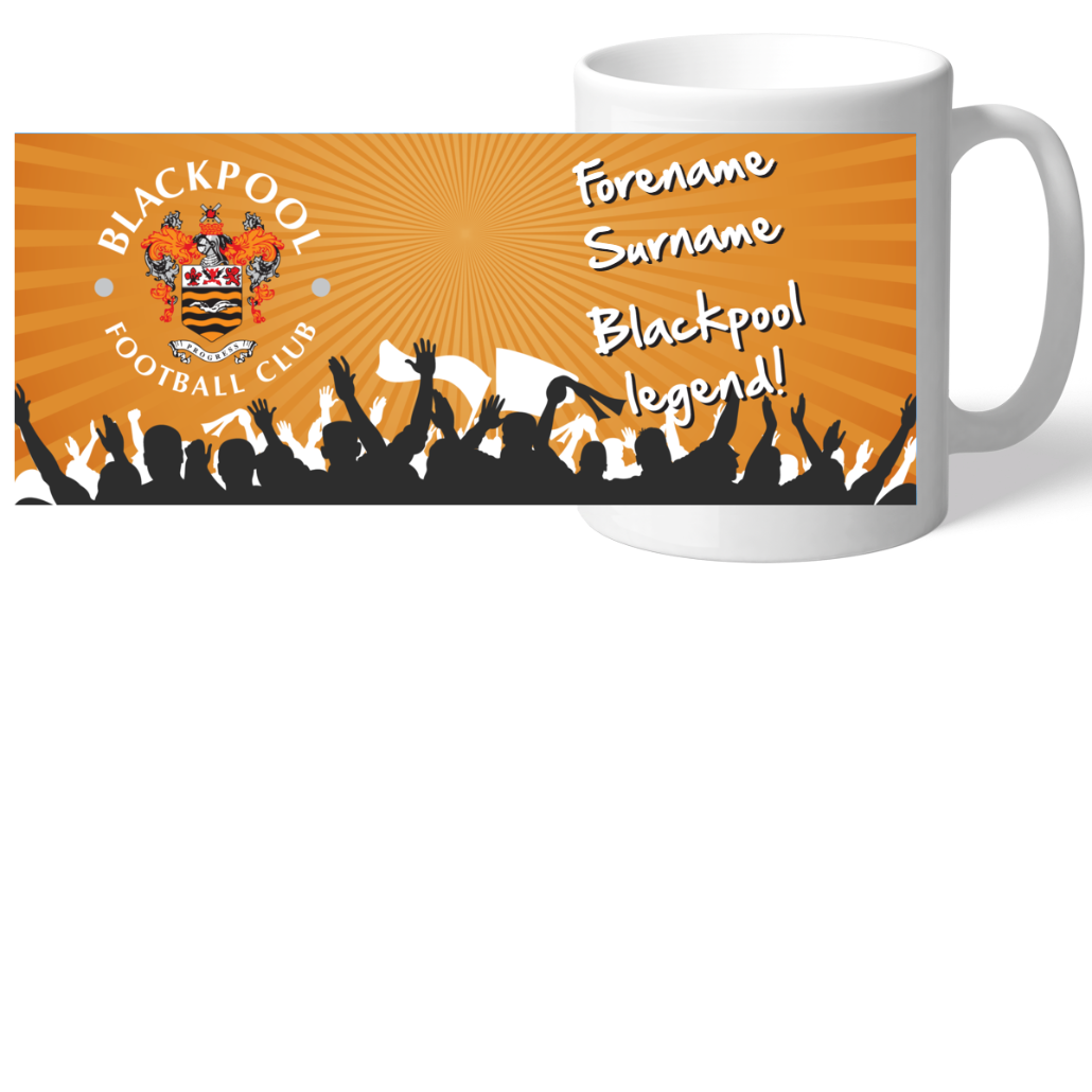 Personalised Blackpool FC Legend Mug: 2 - Mugs By Blackpool