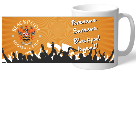 Personalised Blackpool FC Legend Mug: 2 - Mugs By Blackpool