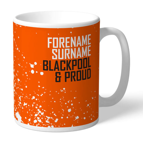 Personalised Blackpool FC Proud Fan Mug: 1 - Mugs By Blackpool