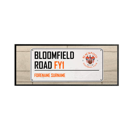 Personalised Blackpool FC Bar Runner: 1 - Barware By Blackpool