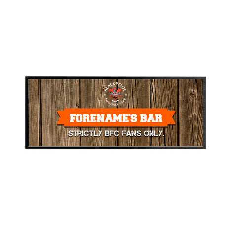 Personalised Blackpool FC Bar Runner: 1 - Barware By Blackpool