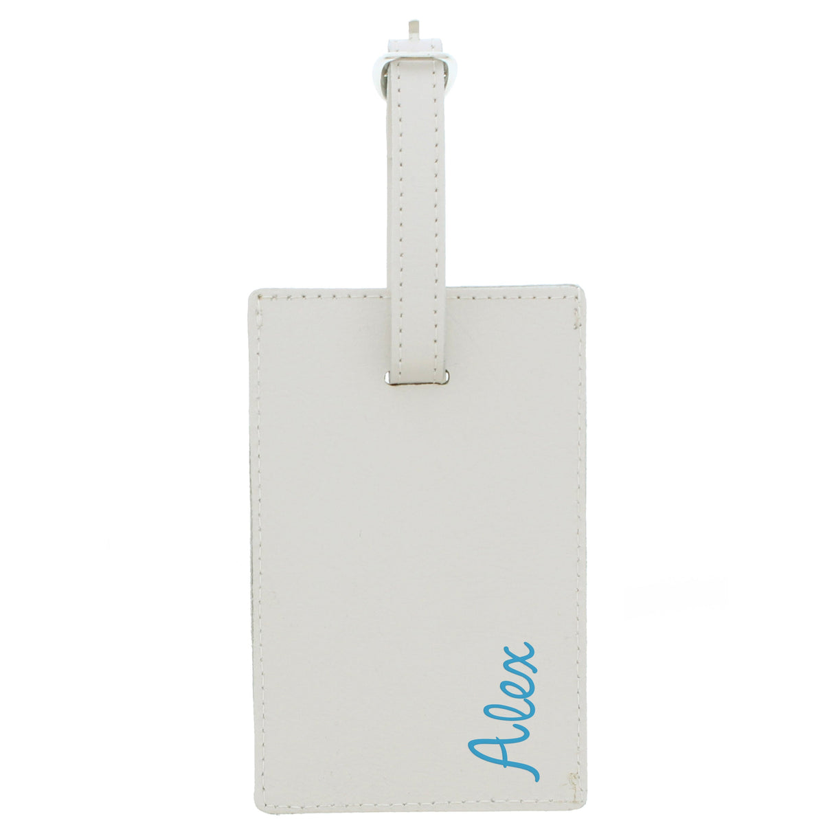 Personalised Blue Leather Luggage Tag: 2 - Luggage Tags By Gift Moments