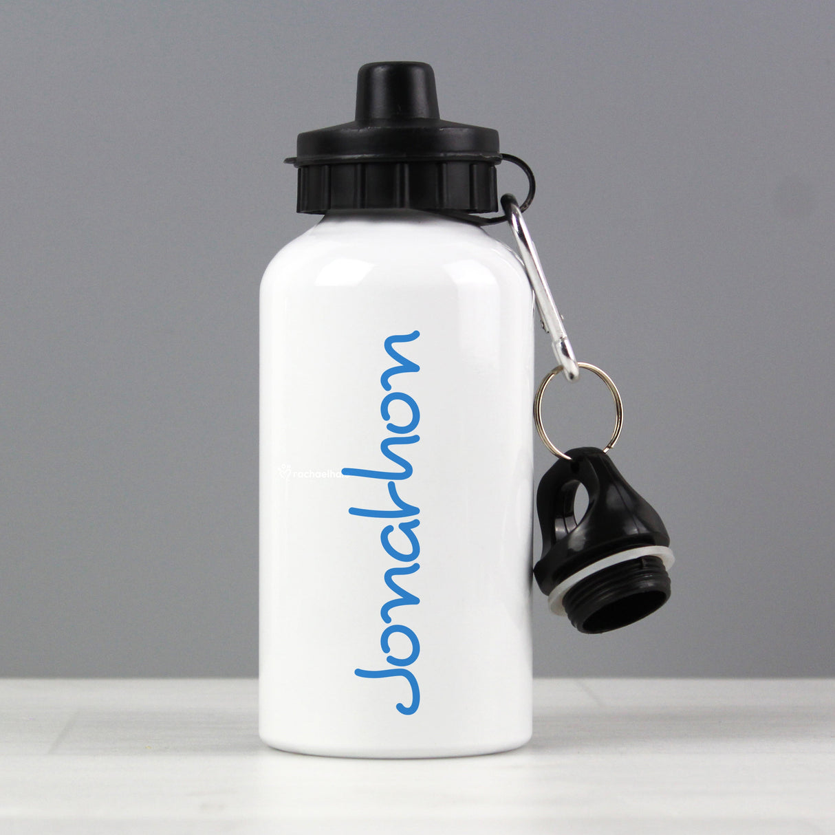 Personalised Blue Name Water Bottle: 3 - Kids Bottles By Gift Moments