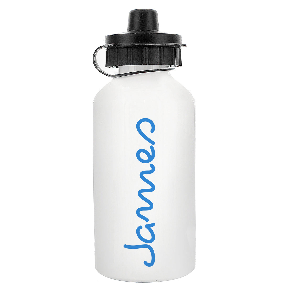 Personalised Blue Name Water Bottle: 4 - Kids Bottles By Gift Moments