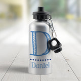 Personalised Blue Name Kids Drinks Bottle: 2 - Kids Bottles By Gift Moments