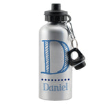 Personalised Blue Name Kids Drinks Bottle: 4 - Kids Bottles By Gift Moments