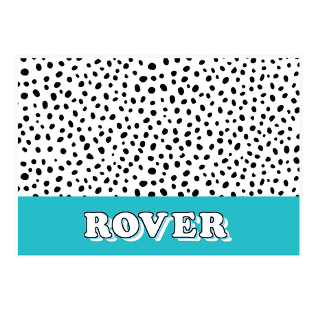 Personalised Blue Spots Dog Bowl Mat: 4 - Pet Products By Gift Moments