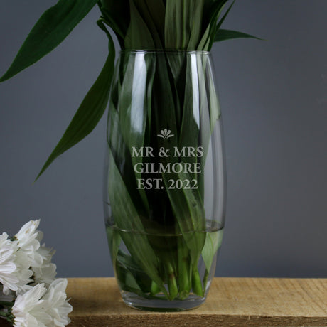 Personalised Bold Font Bullet Vase: 2 - Vases By Gift Moments