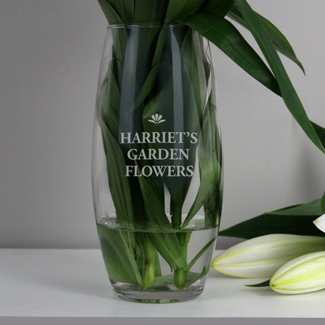 Personalised Bold Font Bullet Vase: 1 - Vases By Gift Moments