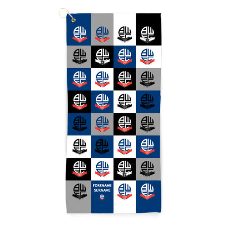 Personalised Bolton Wanderers Golf Towel: 1 - Golf Towels By Bolton Wanderers