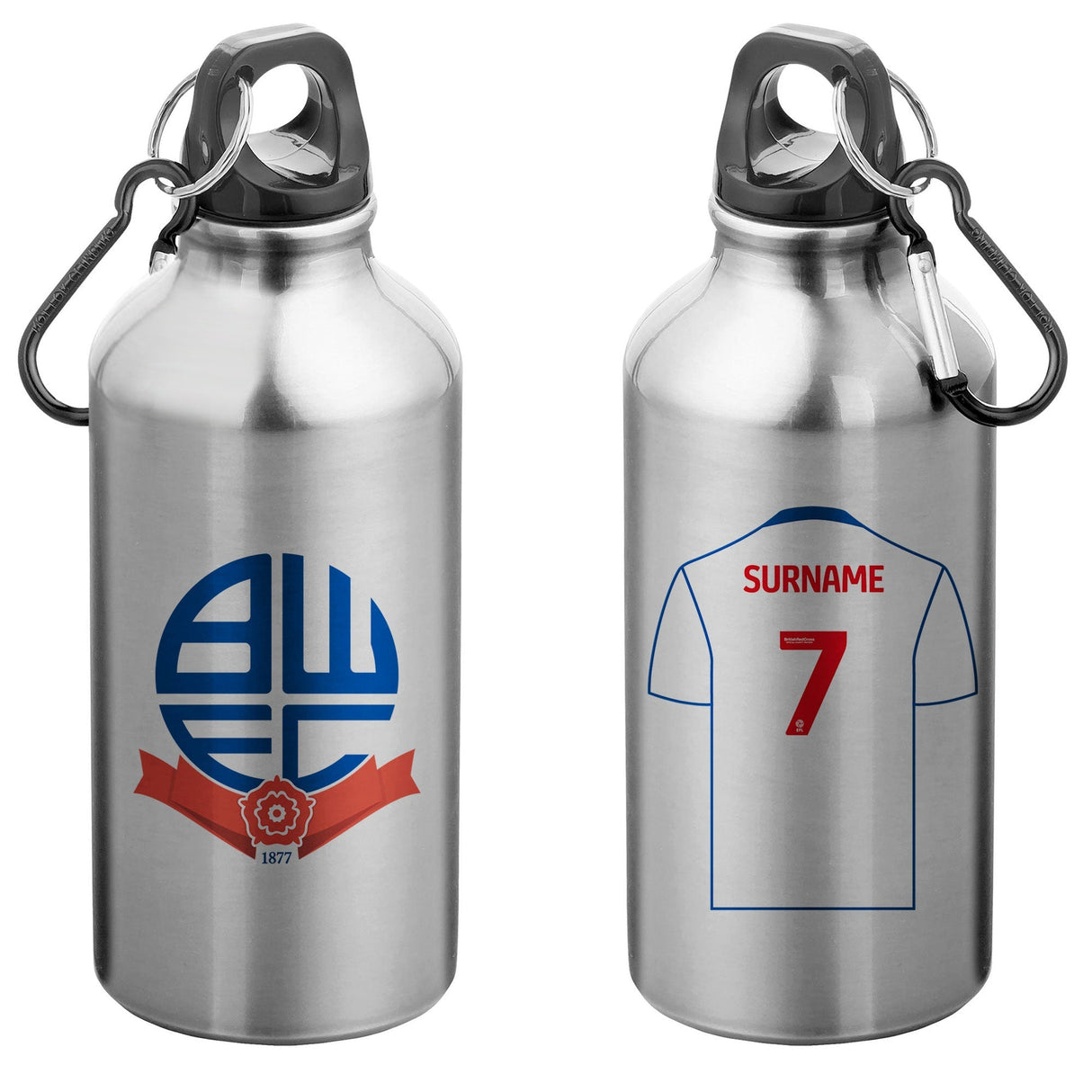 Bolton Wanderers FC Aluminium Water Bottle: 1 - Water Bottles By Bolton Wanderers