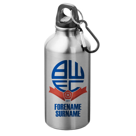 Bolton Wanderers FC Personalised Crest Water Bottle: 1 - Water Bottles By Bolton Wanderers