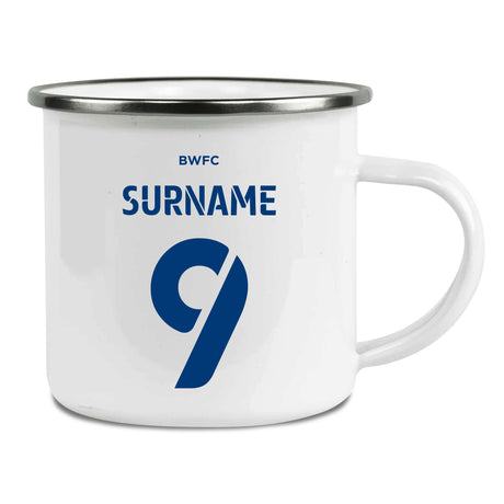 Personalised Bolton Wanderers Enamel Camping Mug: 1 - Mugs By Bolton Wanderers