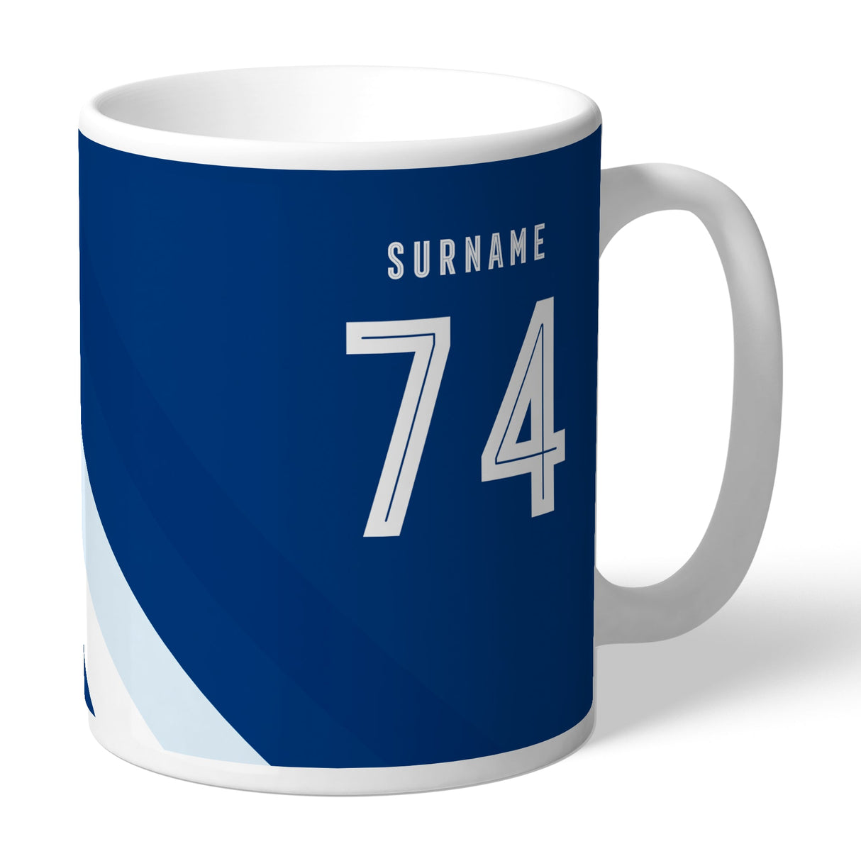 Personalised Bolton Wanderers FC Stripe Mug: 1 - Mugs By Bolton Wanderers