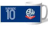 Personalised Bolton Wanderers Retro Shirt Mug: 2 - Mugs By Bolton Wanderers