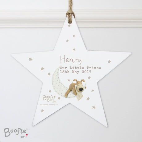 Personalised Boofle Baby Star Decoration: 6 - Decorations By Boofle