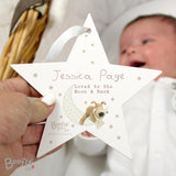 Personalised Boofle Baby Star Decoration: 1 - Decorations By Boofle