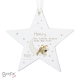 Personalised Boofle Baby Star Decoration: 5 - Decorations By Boofle