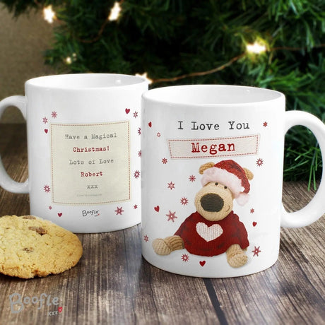 Personalised Boofle Christmas Love Mug: 2 - Mugs By Boofle