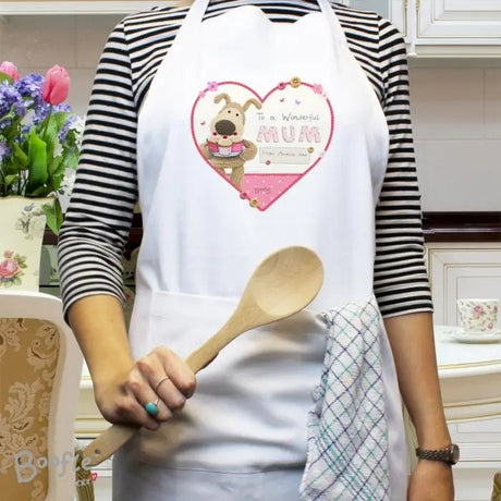 Personalised Boofle Flowers Baking Apron: 1 - Aprons By Boofle