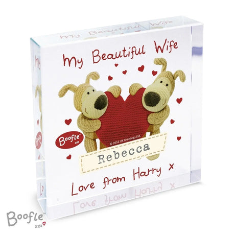 Personalised Boofle Heart Crystal Token: 4 - Crystal Tokens By Boofle