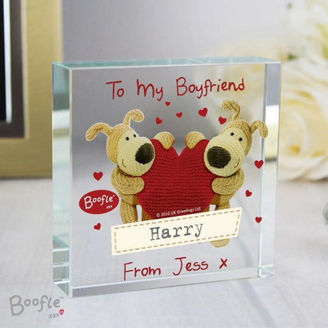 Personalised Boofle Heart Crystal Token: 3 - Crystal Tokens By Boofle