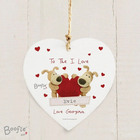 Personalised Boofle Shared Heart Decoration: 3 - Decorations By Boofle