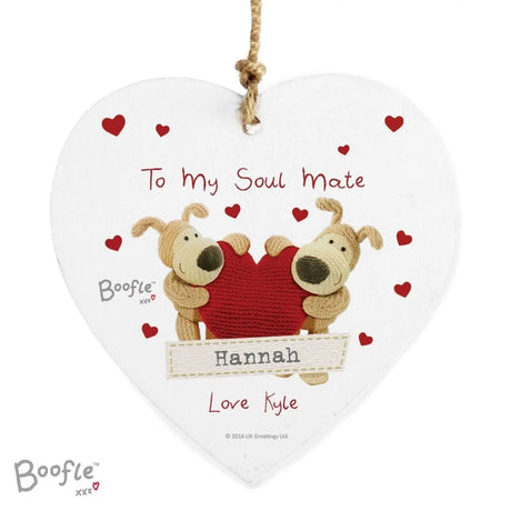 Personalised Boofle Shared Heart Decoration: 4 - Decorations By Boofle