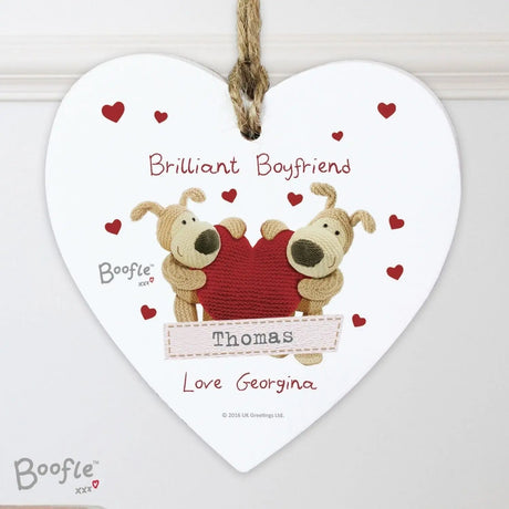 Personalised Boofle Shared Heart Decoration: 2 - Decorations By Boofle