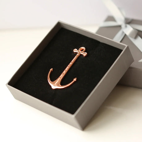 Personalised Metal Book Anchors: 4 - Rose Gold - Bookmarks By Gift Moments