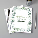 Personalised Botanical A5 Recipe Book: 3 - Notebooks By Gift Moments