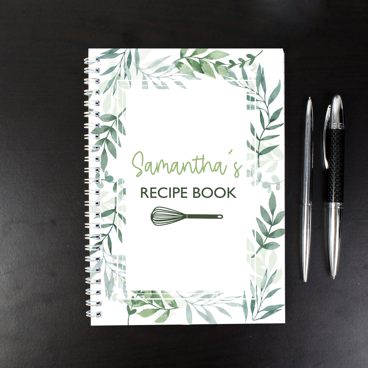 Personalised Botanical A5 Recipe Book: 1 - Notebooks By Gift Moments