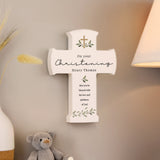 Personalised Botanical Cross Wooden Ornament: 5 - Ornaments By Gift Moments