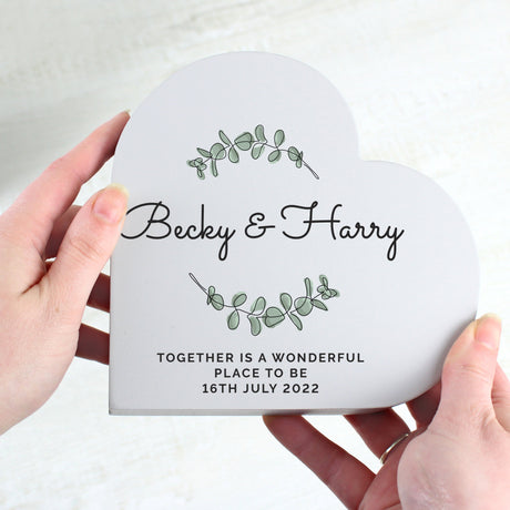 Personalised Botanical Heart Ornament: 6 - Ornaments By Gift Moments