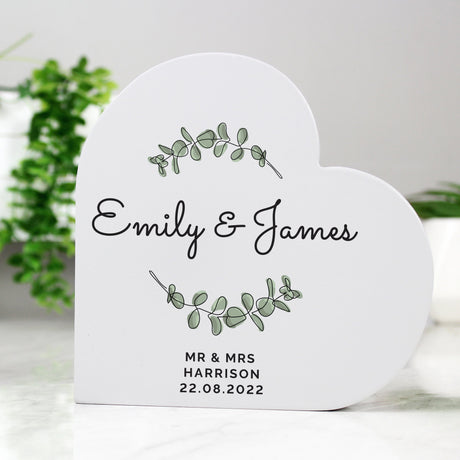 Personalised Botanical Heart Ornament: 2 - Ornaments By Gift Moments