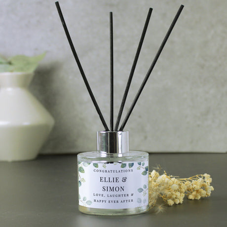 Personalised Botanical Reed Diffuser: 2 - Reed Diffusers By Gift Moments