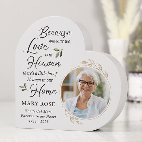 Personalised Botanical Memorial Heart Ornament: 2 - Ornaments By Gift Moments