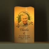 Personalised Botanical Memorial LED Candle: 1 - LED Lighting By Gift Moments