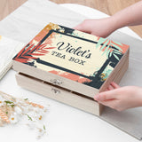 Personalised Botanical Tea Box Selection: 6 - Tea Boxes By Gift Moments