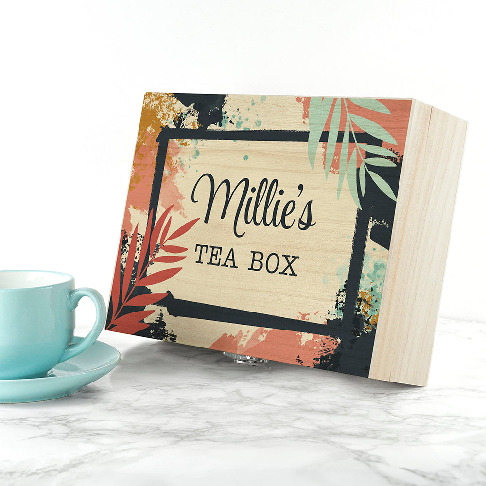 Personalised Botanical Tea Box Selection: 3 - Tea Boxes By Gift Moments