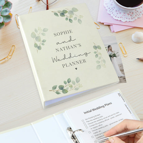 Personalised Botanical Wedding Planner: 2 - Calendars & Planners By Gift Moments