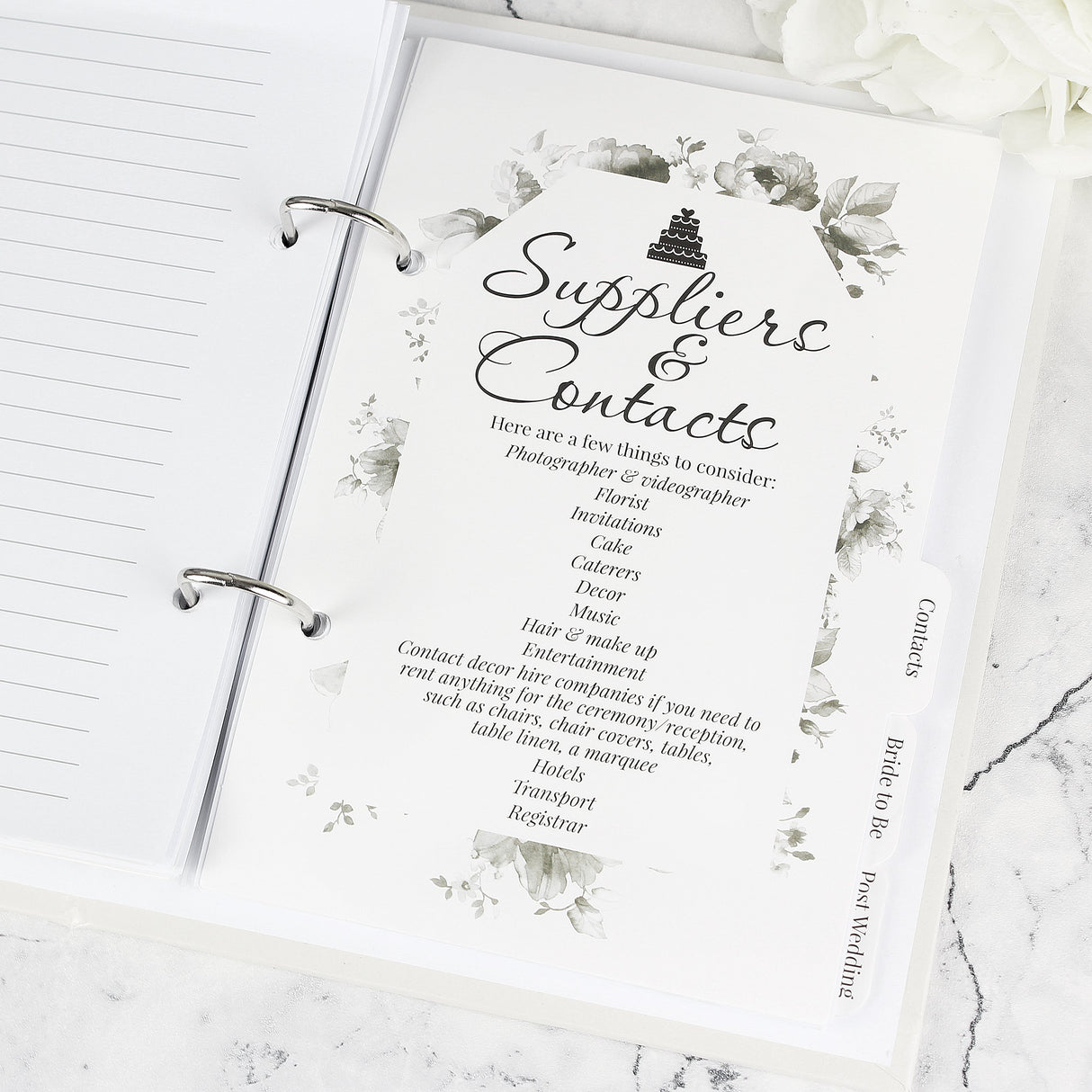 Personalised Botanical Wedding Planner: 9 - Calendars & Planners By Gift Moments