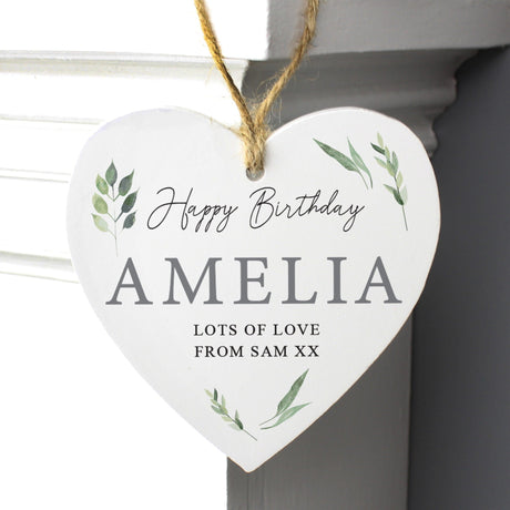 Personalised Wooden Heart Decoration: 3 - Decorations By Gift Moments