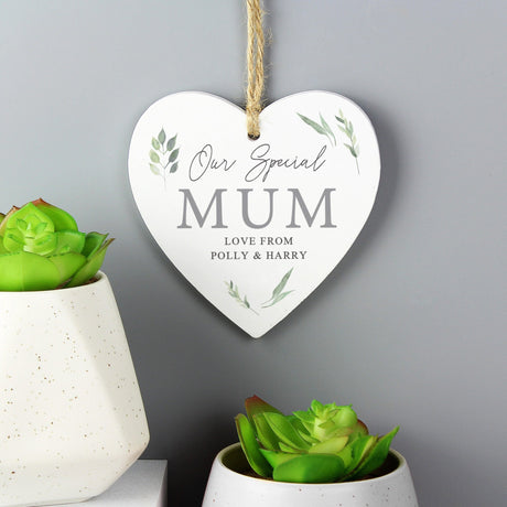 Personalised Wooden Heart Decoration: 5 - Decorations By Gift Moments