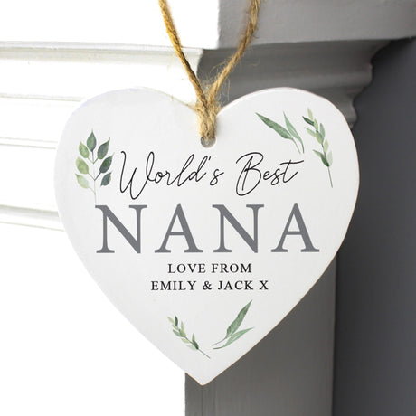 Personalised Wooden Heart Decoration: 2 - Decorations By Gift Moments