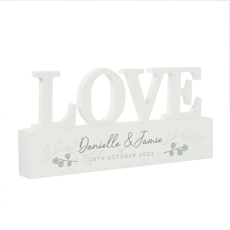 Personalised Wooden Love Ornament: 4 - Ornaments By Gift Moments